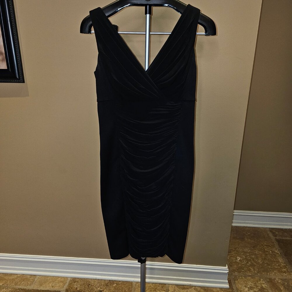 WHBM Fitted Ruched Sleeveless Dress